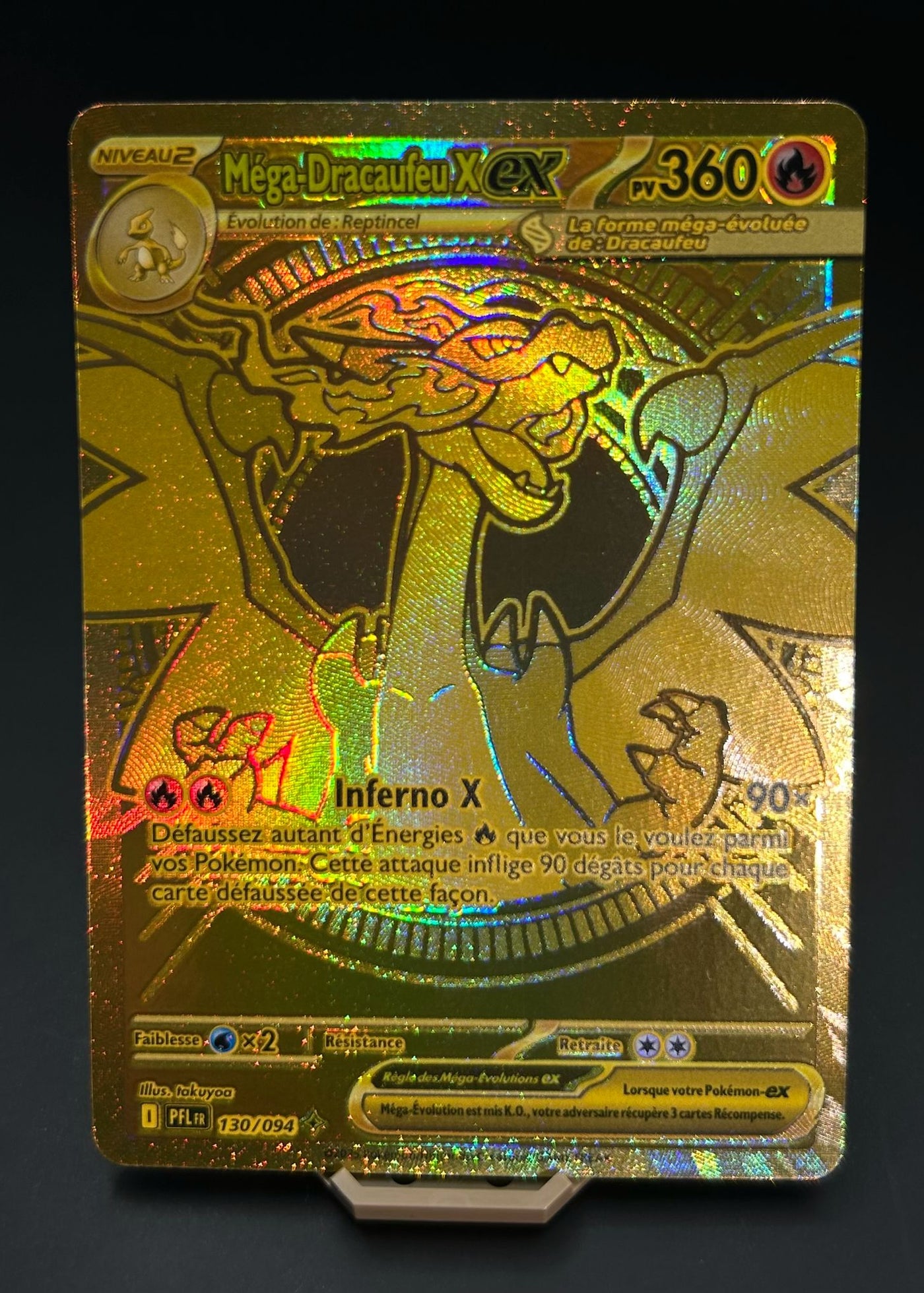MEGA DRACAUFEU X EX GOLD 130/094